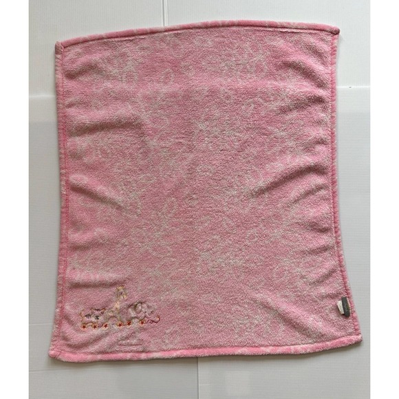 Blankets and Beyond Pink Leaves Animal Baby Blanket Lovey Elephant Giraffe Tiger - Picture 8 of 8